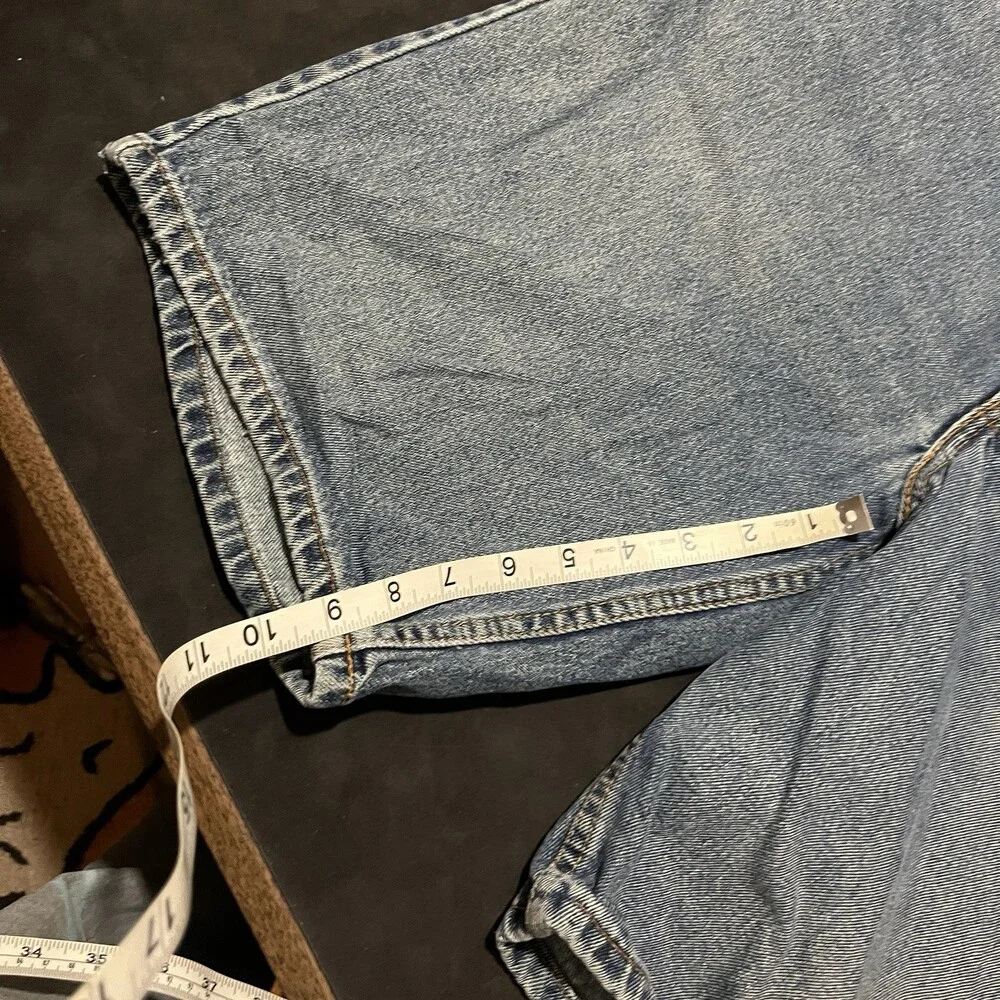 Levis Vintage Jean Shorts Jorts 560 Wide Leg Orange Tab Denim Men 34 1990s USA